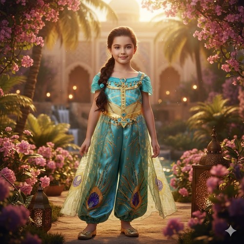 Costume pavone principessa - costume,